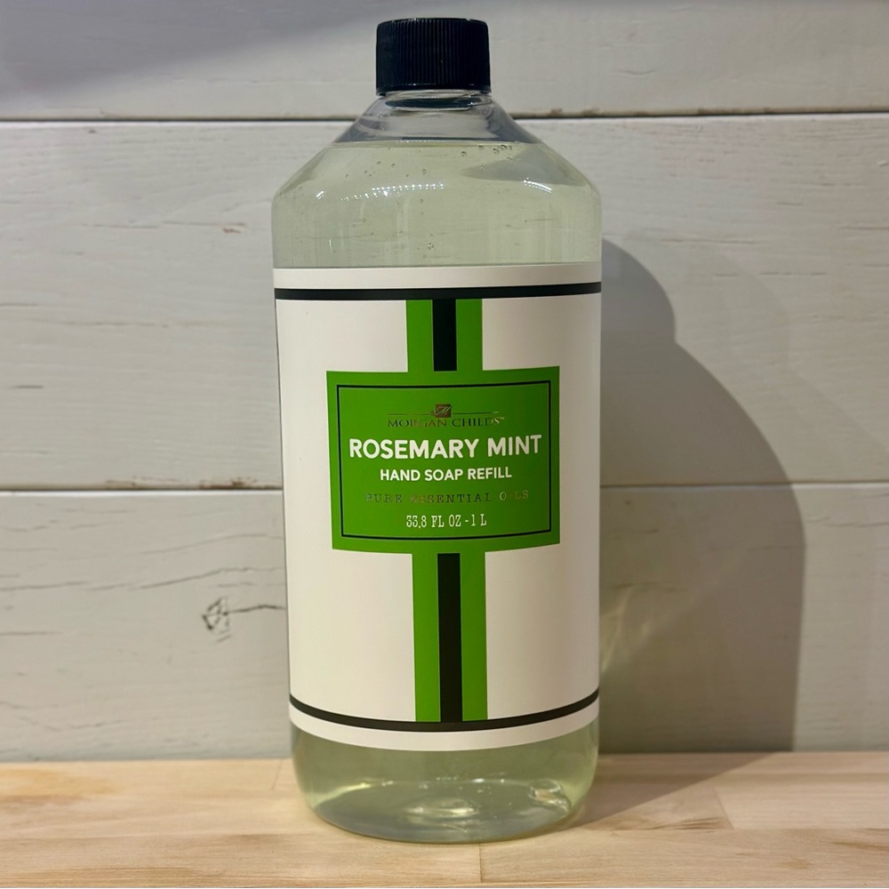Morgan Childs Rosemary Mint Hand Soap Refill 1 L Essential Oils Shea Aloe Prep